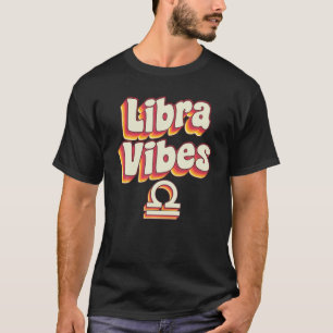 September October Birthday Rainbow Retro Libra Zod T-Shirt