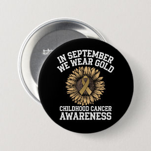 September We Wear Gold Childhood Cancer Awareness 7.5 Cm Round Badge