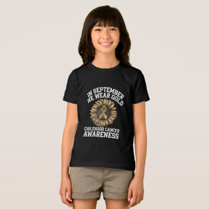 September We Wear Gold Childhood Cancer Awareness  Tri-Blend Shirt