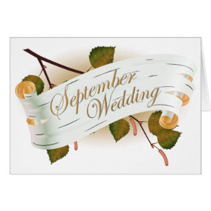 September Wedding : leaves of the season :