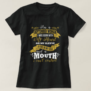 September Woman Birthday T-shirt