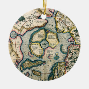 Septentrionalium terrarum descriptio, map of the A Ceramic Tree Decoration