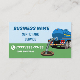 Septic Tank Pumping Service Business Card