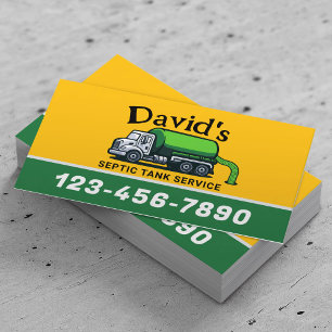 Septic Tank Pumping Service Professional  Business Card