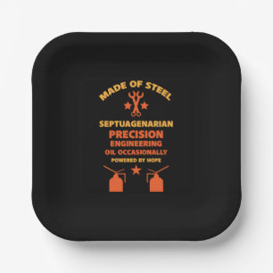 Septuagenarian Birthday Paper Plate