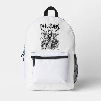 sepultura band printed backpack