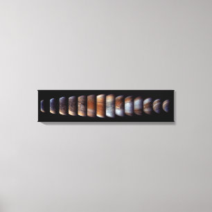 Sequence of Juno Spacecraft Approach to Jupiter Canvas Print