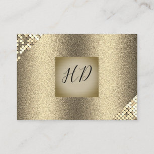 Sequin and Glitter / Executive Gold (Executive) Business Card