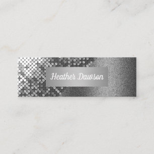 Sequin and Glitter Mini Business Card