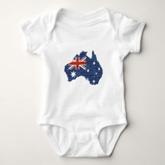 sequin australian flag baby bodysuit