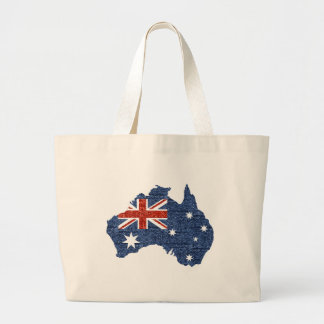 sequin australian flag large tote bag