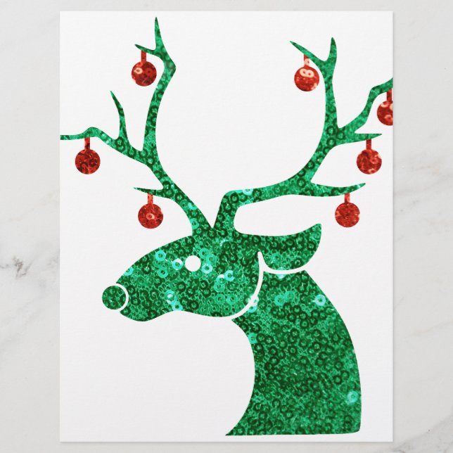 sequin christmas reindeer (Front)