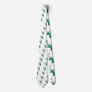 sequin christmas reindeer tie