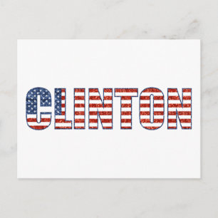 sequin Clinton Postcard
