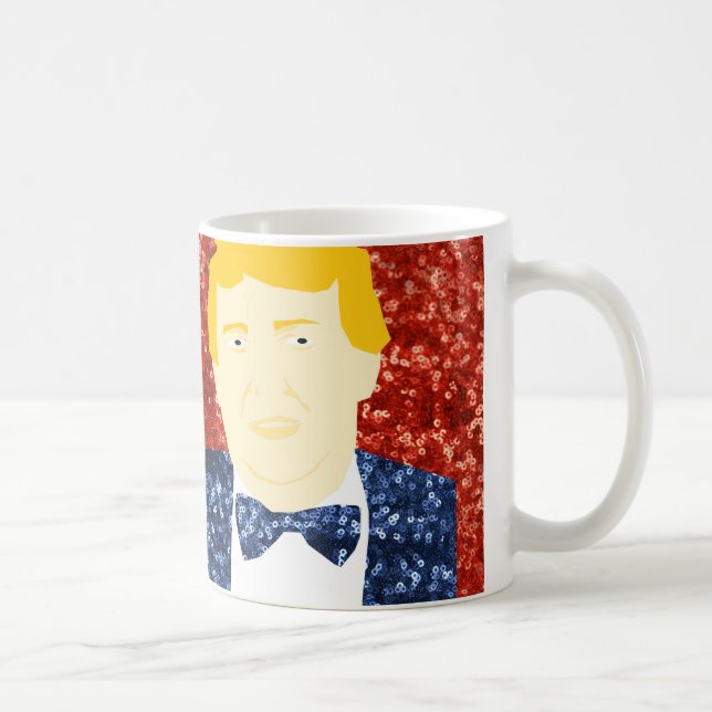 sequin donald trump coffee mug (Right)
