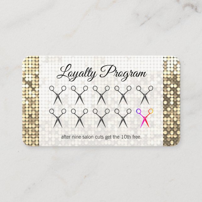 Sequin (Executive) Loyalty Card (Front)