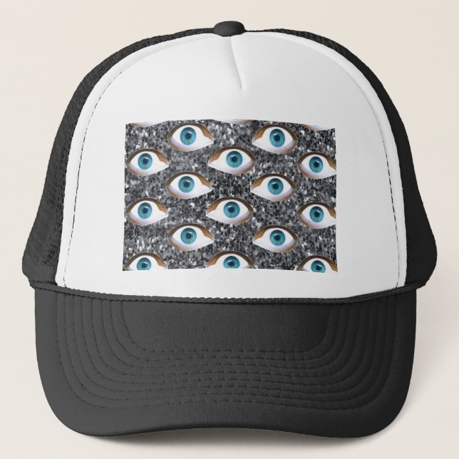 sequin eyes trucker hat (Front)