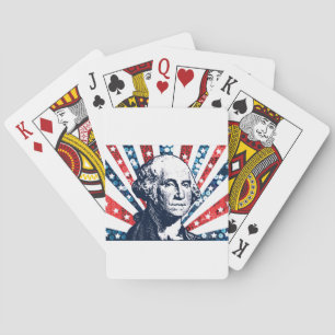 sequin george washington playing cards