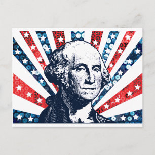 sequin george washington postcard