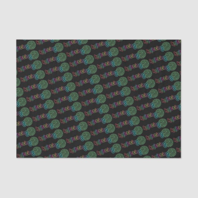 Sequin Glow Knitting Tissue Paper (Front)