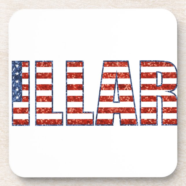 sequin hillary coaster (Front)