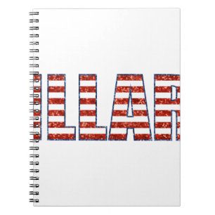 sequin hillary spiral notebook