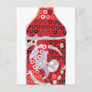 sequin hot sauce postcard