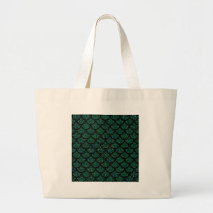 sequin mermaid large tote bag