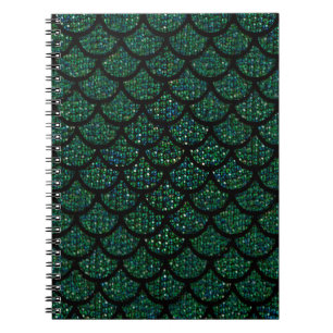 sequin mermaid spiral notebook