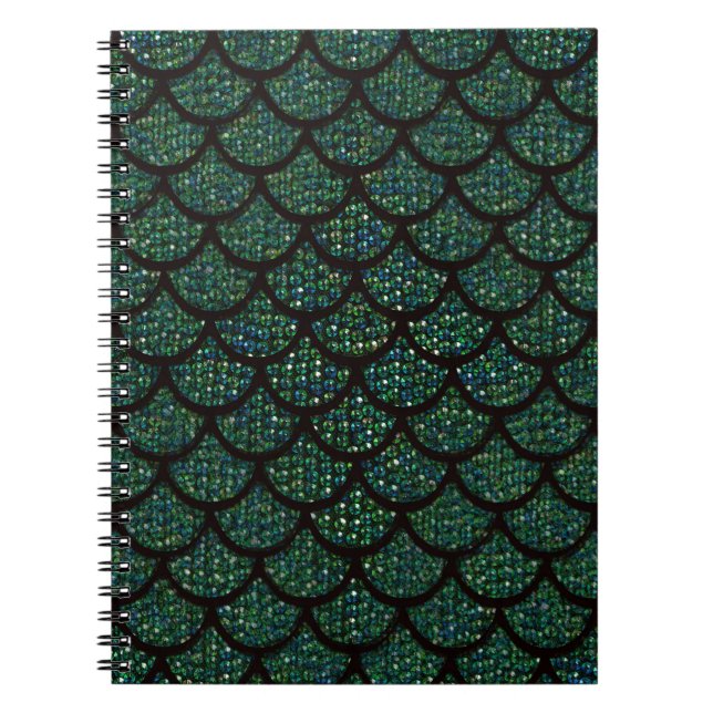 sequin mermaid spiral notebook (Front)