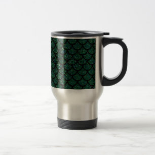 sequin mermaid travel mug