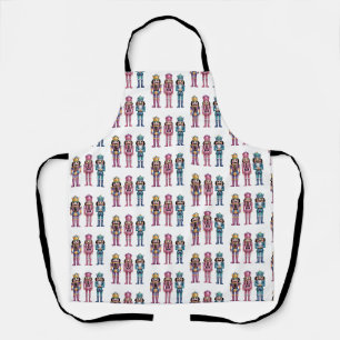 Sequin Nutcracker Christmas Family Preppy Xmas Apron