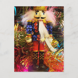 Sequin Nutcracker soldier christmas ornament Postcard