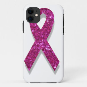sequin pink breast cancer awareness Case-Mate iPhone case