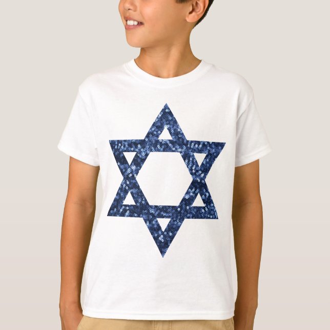 sequin star of david T-Shirt (Front)