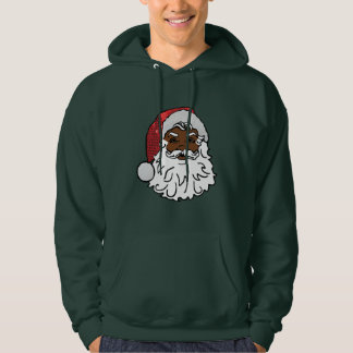 sequined black santa claus hoodie