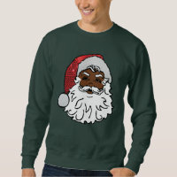 sequined black santa claus