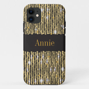Sequins Gold iPhone SE/5/5S Barely There Case