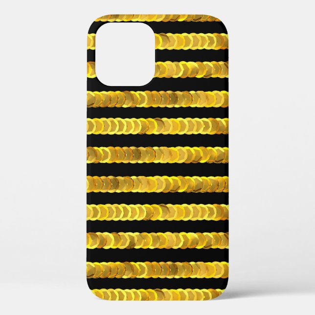 Sequins pattern, beads, rhinestones, 3D fashion. Case-Mate iPhone Case (Back)