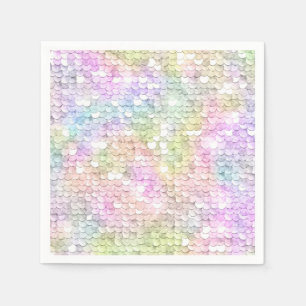 Sequins Sparkling Rainbow Birthday  Napkin