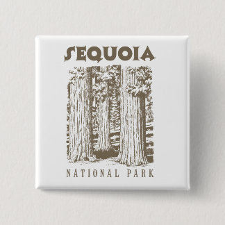 Sequoia National Park 15 Cm Square Badge