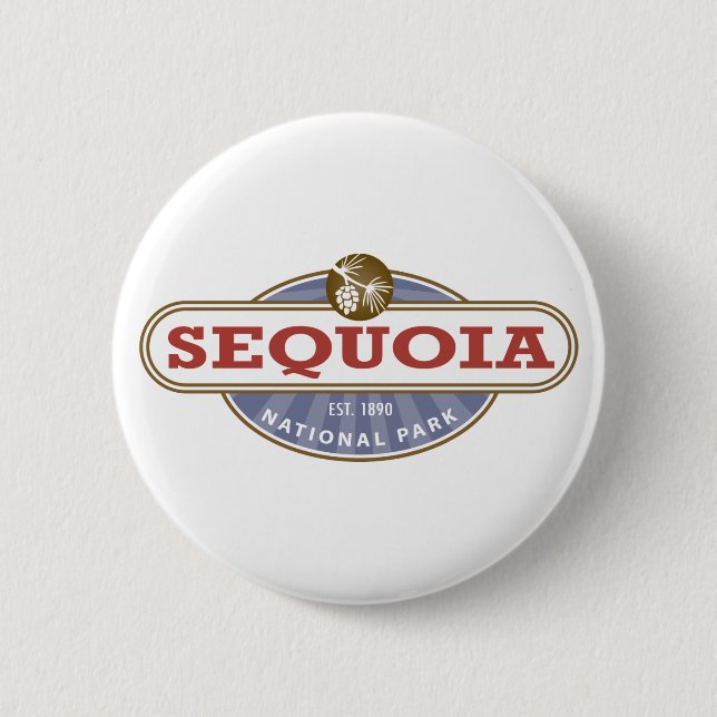 Sequoia National Park 6 Cm Round Badge (Front)