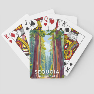 Sequoia National Park California Art Playing Cards