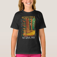 Sequoia National Park California Retro Distressed