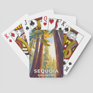 Sequoia National Park California Travel Playing Cards