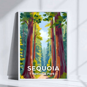 Sequoia National Park   California Travel Poster