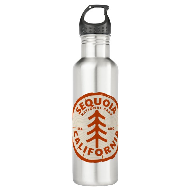 Sequoia National Park California Tree 710 Ml Water Bottle (Front)