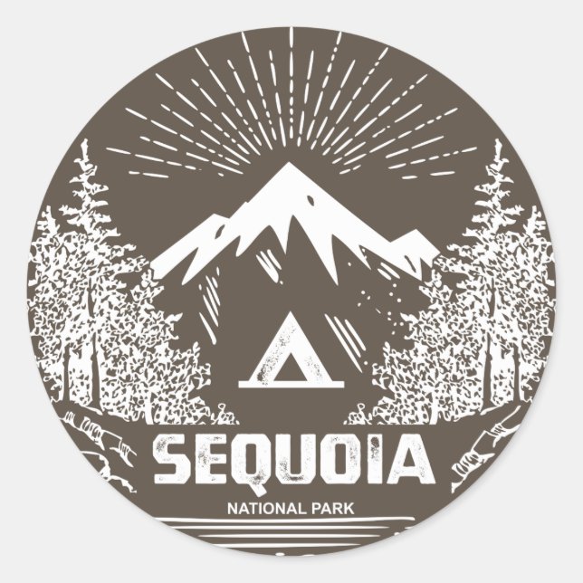 Sequoia National Park Classic Round Sticker (Front)