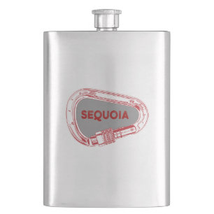 Sequoia National Park Climbing Carabiner Hip Flask