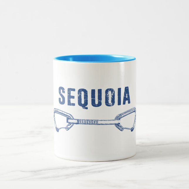 Sequoia National Park Climbing Quickdraw Two-Tone Coffee Mug (Center)